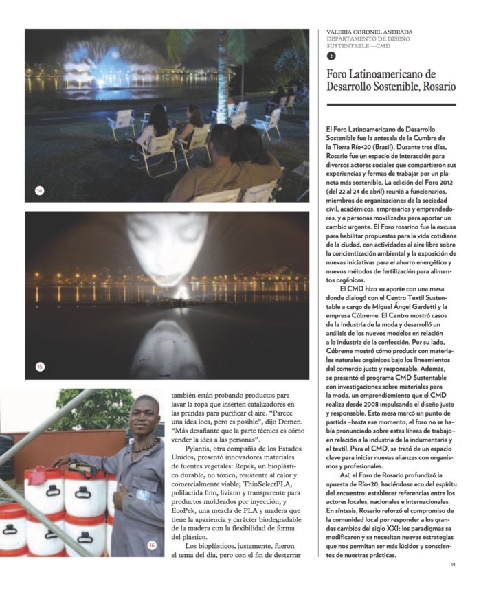 Cobertura Río+20 Diseño Sustentable para revista IF - Página 6